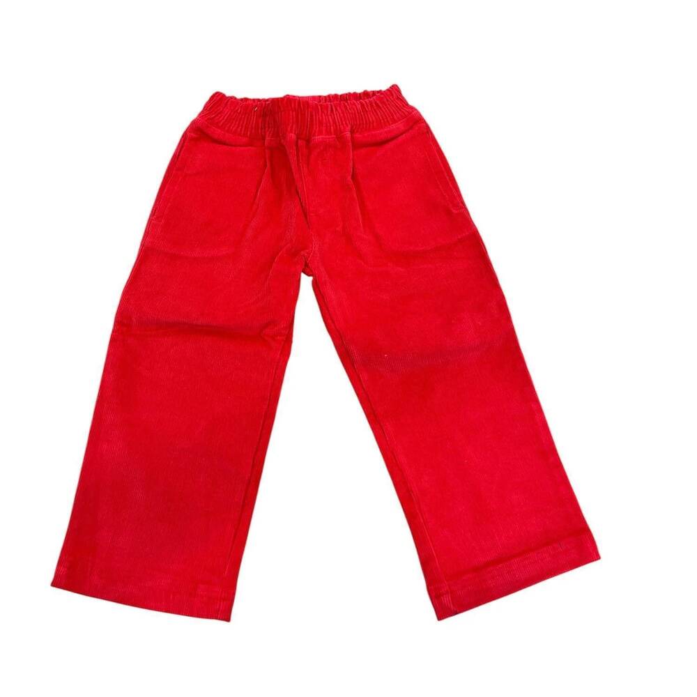 NEW THE BEAUFORT BONNET COMPANY kid's sheffield pants in richmond red cord